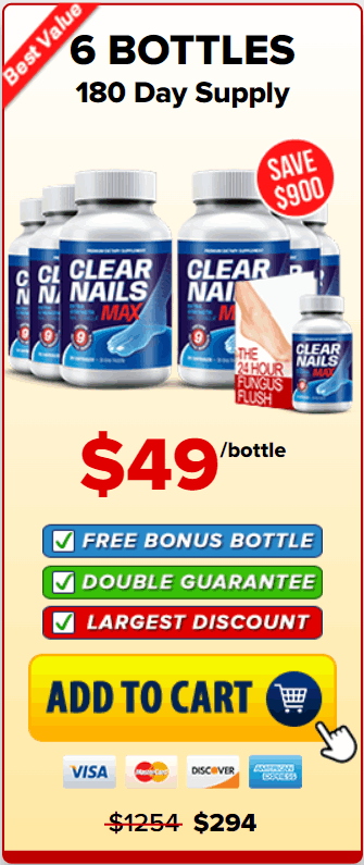Clear Nails Max 6 Bottles